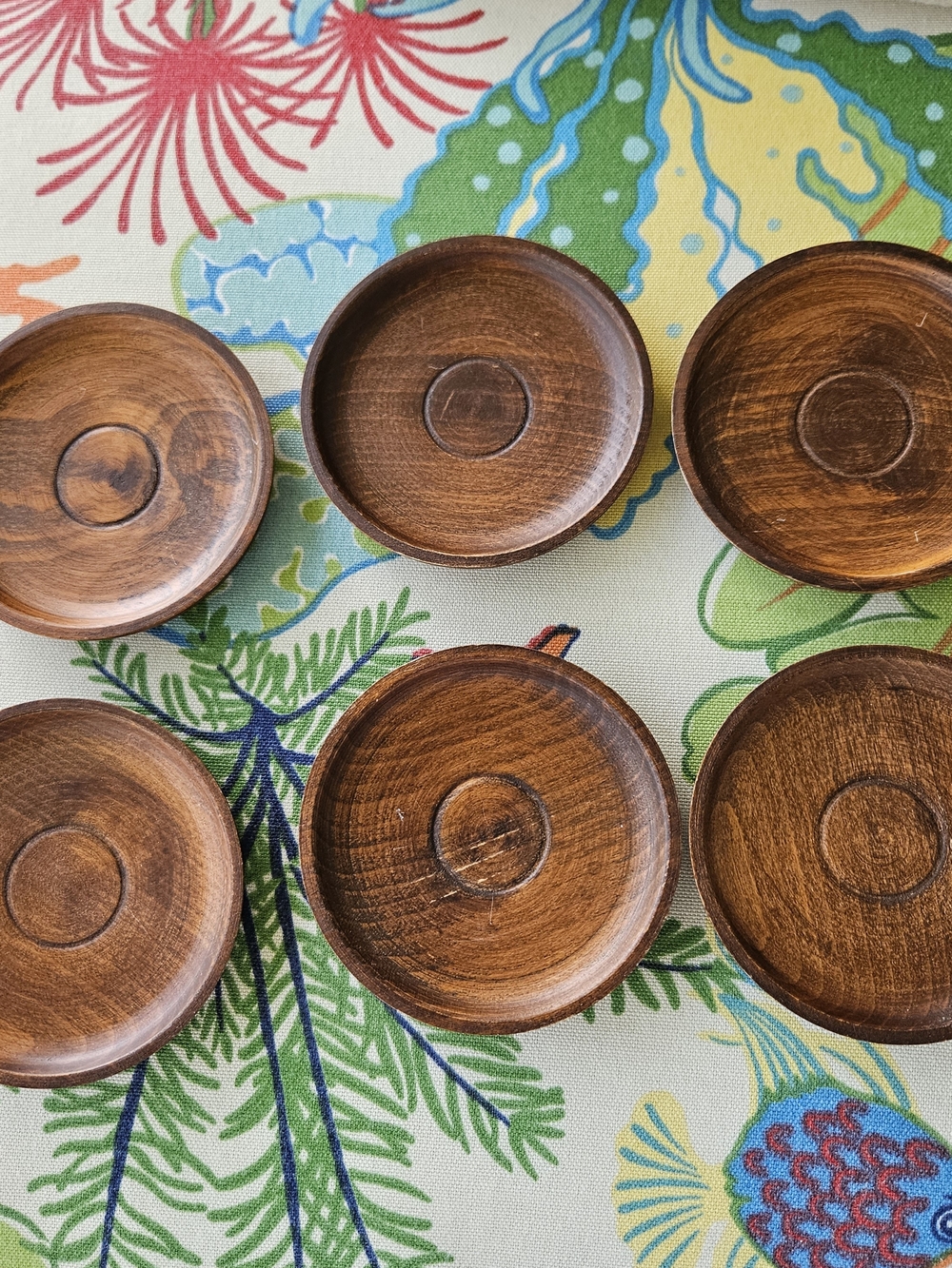 Wooden Coastets - Set of 6 - Brown